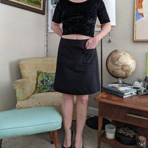 Casual Black A-line Business Skirt | Ann Taylor LOFT